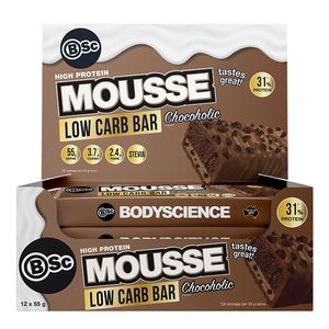 [] Body Science Mousse Bar Chocolate 55G 12 Pack (Refrigerated)