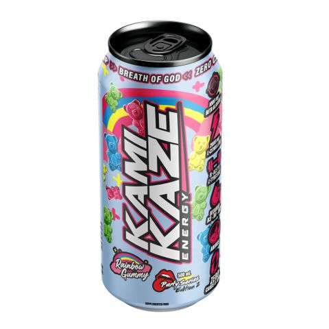 Athletic Sports Kamikaze Energy Rainbow Gummy 500ml 12 Pack