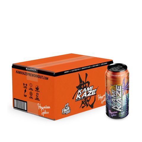 Athletic Sports Kamikaze Energy Hawaiian Splice 500ml 12 Pack