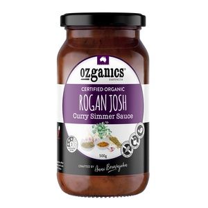 Ozganics Curry Simmer Sauce Roghan Josh 500g