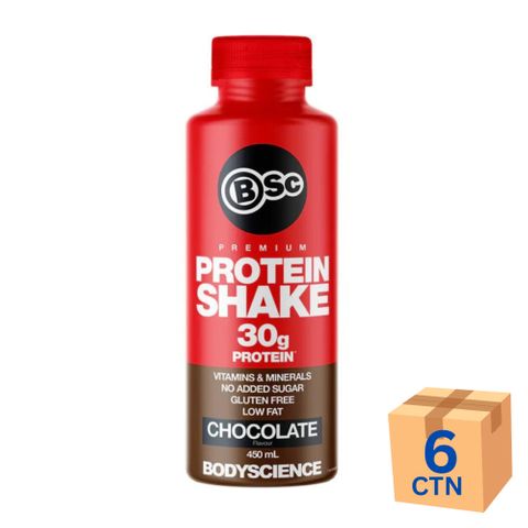 Body Science Protein Shake Chocolate 450ml 6 Pack