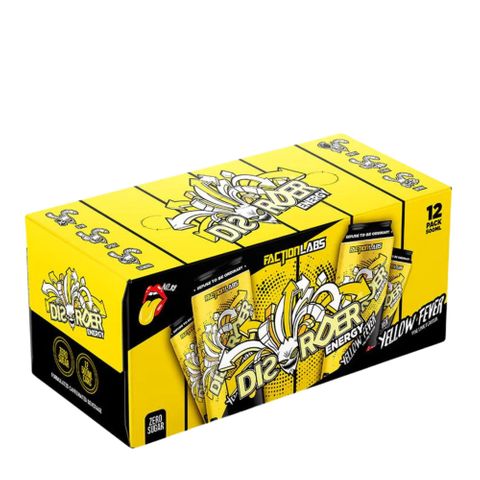 Faction Labs Disorder Energy 500ml RTD YellowFever 12 Pack