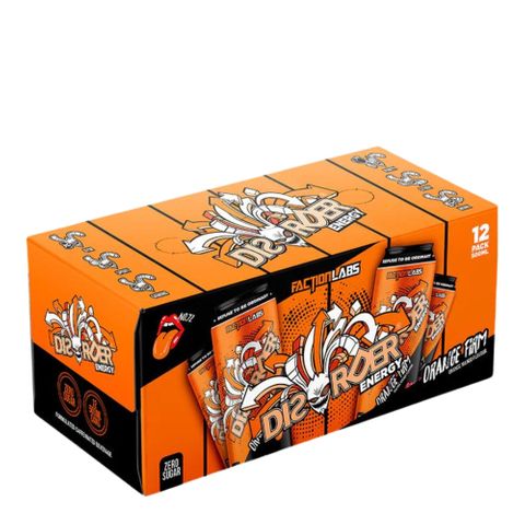 Faction Labs Disorder Energy 500ml RTD Orange Firm 12 Pack