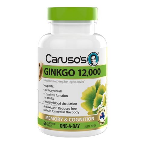 Carusos Natural Health Ginkgo 12000 60C