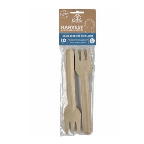 EcoSouLife Harvest Cutlery Fork 10pcs