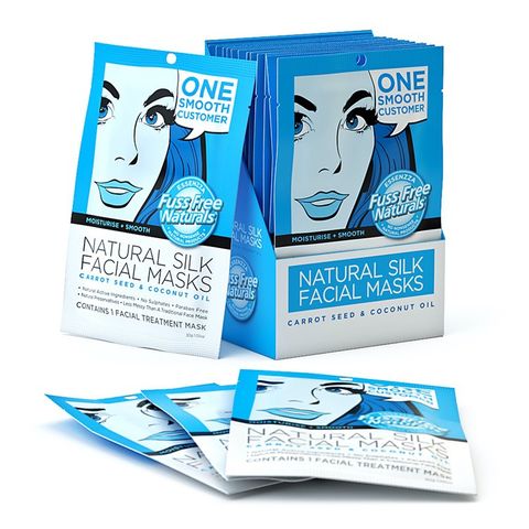 Fuss Free Moisturise & Smooth Face Mask Sheet - 12 Masks