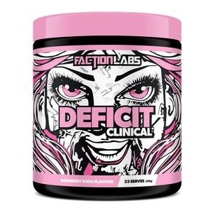 Faction Labs Deficit 25 serves Raspberry Soda