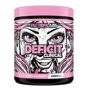 Faction Labs Deficit 50 serves Raspberry Soda