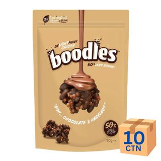 [] boodles Chocolate and Hazelnut 90g 10 Pack (Refrigerated)