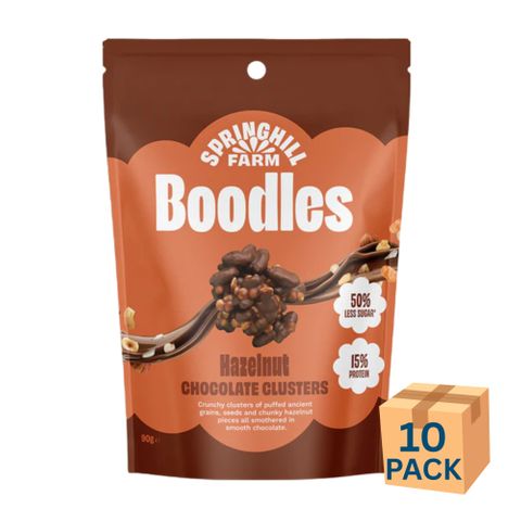 [] boodles Chocolate and Hazelnut 90g 10 Pack (Refrigerated)