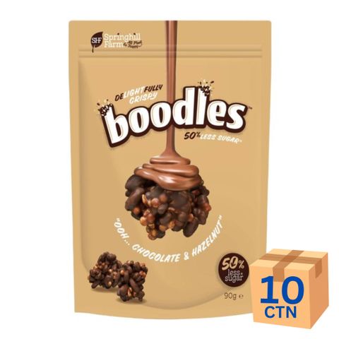 [] boodles Chocolate and Hazelnut 90g 10 Pack (Refrigerated)