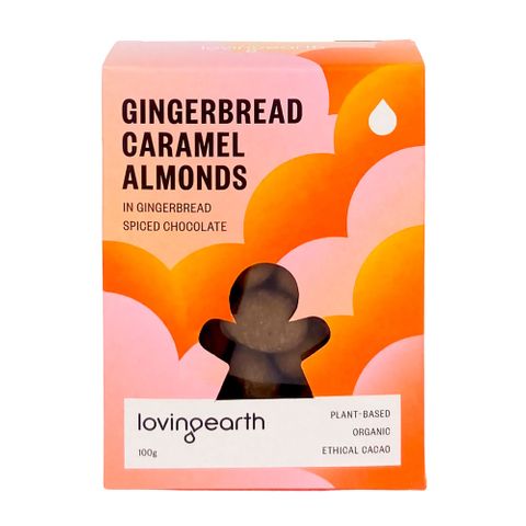 [] Loving Earth Gingerbread Caramel Chocolate Almond 6 Pack (Refrigerated)