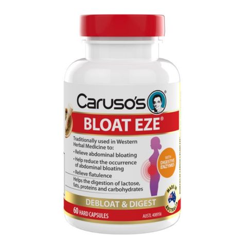 Carusos Natural Health Bloat Eze 60 Capsules