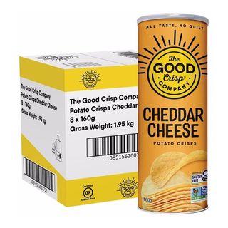 The Good Crisp Potato Crisps Cheddar Cheese 8x160g