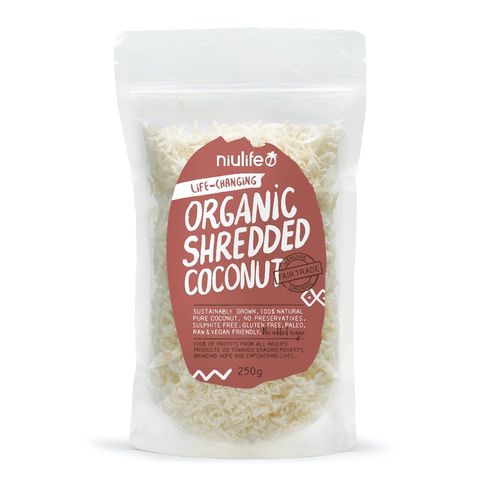 Niulife Organic Shredded Coconut - 250g