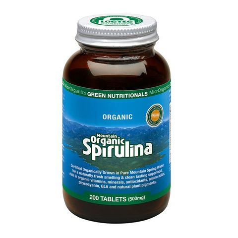 Green Nutritionals Mountain Organic Spirulina 200 tablets