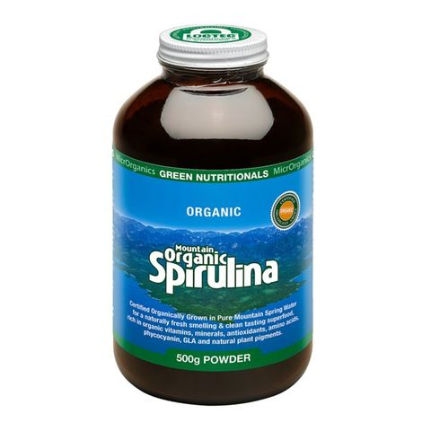 Green Nutritionals Mountain Organic Spirulina 500g powder