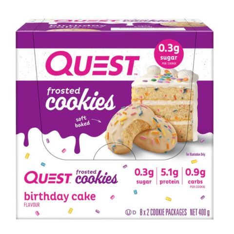 Quest Frosted Cookies Birthday Cake 50g 12 Pack