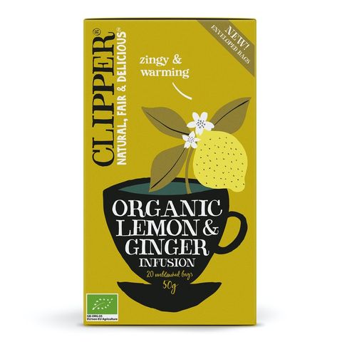 Clipper Organic Infusion Lemon & Ginger Tea - 20 Teabags