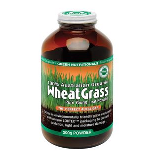 Green Nutritionals Australian 100% Organic Wheatgrass 200g powder