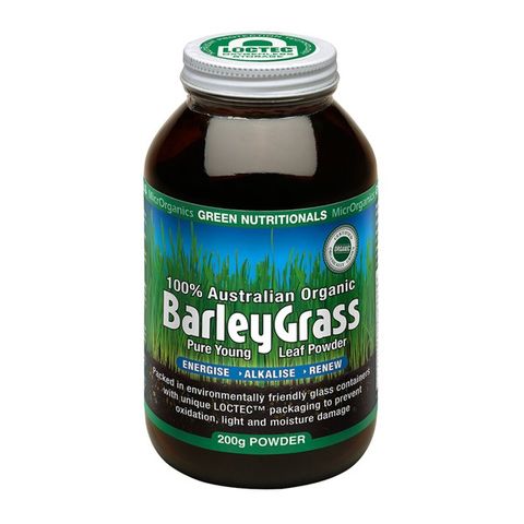 Green Nutritionals Australian 100% Organic Barleygrass 200g powder