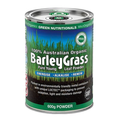 Green Nutritionals Australian 100% Organic Barleygrass 600g powder