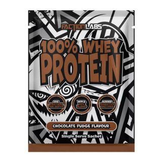 Faction Labs 100% Whey Protein Singles Choc Fudge Single Units