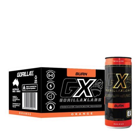 Gorilla x Labs Burn RTD Orange 355ml 12 Pack