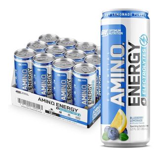 Optimum Nutrition Amino Energy Electrolyte Drink Blueberry Lemonade 355ml 12 Pack