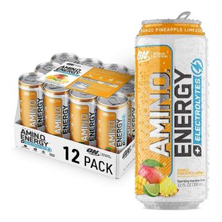 Optimum Nutrition Amino Energy Electrolyte Drink Mango Pinelime 355ml 12 Pack