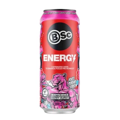Body Science Energy Drink Berry Burst 500ml 12 Pack