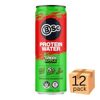 Body Science Protein Water Green Apple 355ml 12 Pack