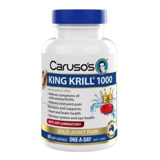 Carusos Natural Health King Krill 1500mg + Vitamin D 60 Capsules