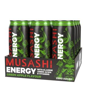 Musashi Energy Green Apple 500ml 12 Pack