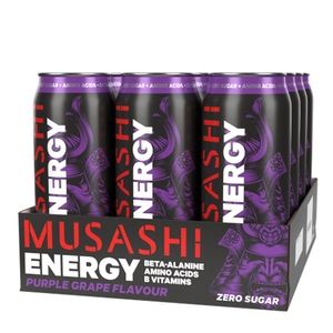 Musashi Energy Purple Grape 500ml 12 Pack