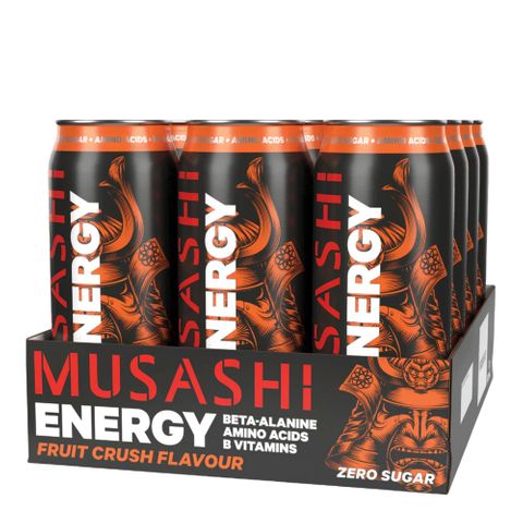 Musashi Energy Fruit Crush 500ml 12 Pack