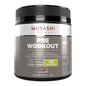 Musashi Pre Workout Lemon Lime 225g