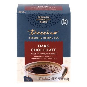 Teeccino Tea Dark Chocolate Prebiotic 10 Teabags