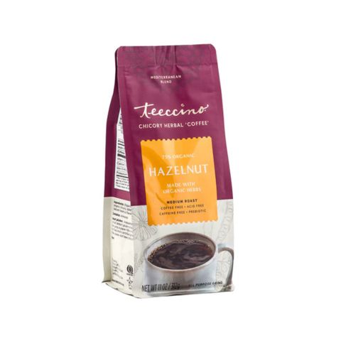 Teeccino Chicory Herbal Coffee All Purpose Grind Hazelnut Medium Roast 312g