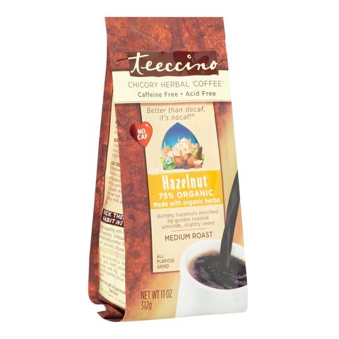 Teeccino Chicory Herbal Coffee All Purpose Grind Hazelnut Medium Roast 312g