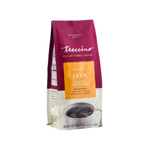 Teeccino Chicory Herbal Coffee All Purpose Grind Java Medium Roast 312g