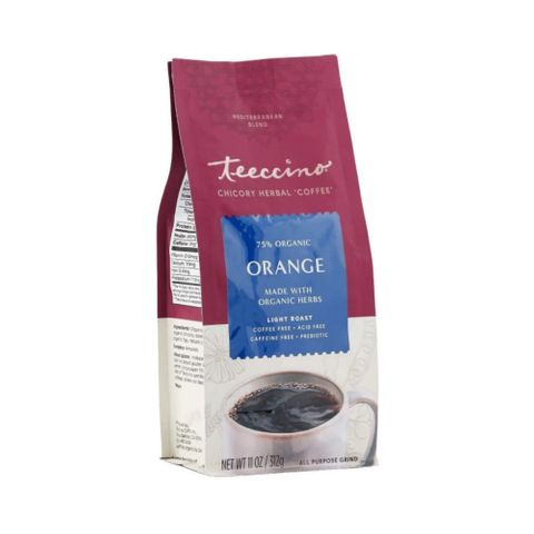 Teeccino Chicory Herbal Coffee All Purpose Grind Orange Light Roast 312g