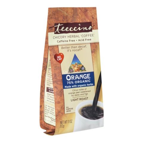 Teeccino Chicory Herbal Coffee All Purpose Grind Orange Light Roast 312g