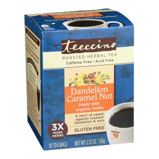 Teeccino Roasted Herbal Tea Dandelion Caramel Nut 10 Teabags 60g