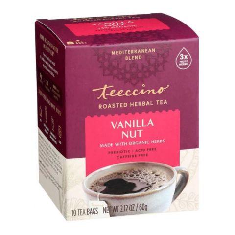 Teeccino Roasted Herbal Tea Vanilla Nut Medium Roast 10 Teabags 60g