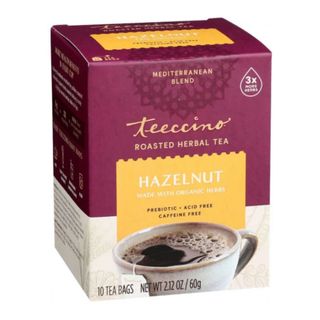 Teeccino Roasted Herbal Tea Hazelnut Medium Roast 10 Teabags 60g