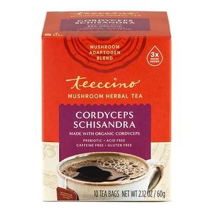 Teeccino Tea Cordyceps Schisandra 10 Teabags