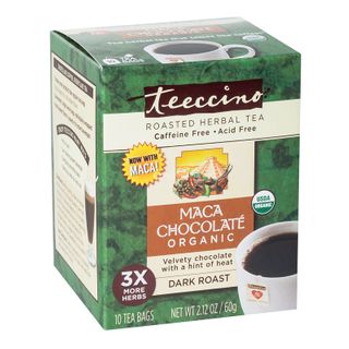 Teeccino Roasted Herbal Tea Organic Maca Chocolate 10 Teabags 60g