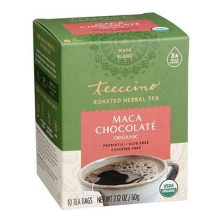 Teeccino Roasted Herbal Tea Organic Maca Chocolate 10 Teabags 60g