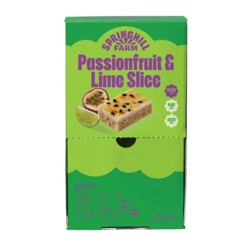 [] Springhill Farm Slice Passionfruit & Lime 24 x 25g (Refrigerated)